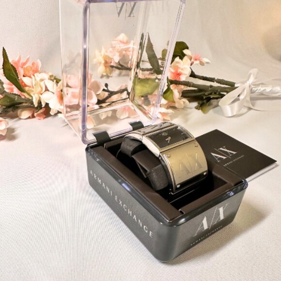 Armani Exchange Women's Wide Band Cuff Style Watch - Picture 5 of 12